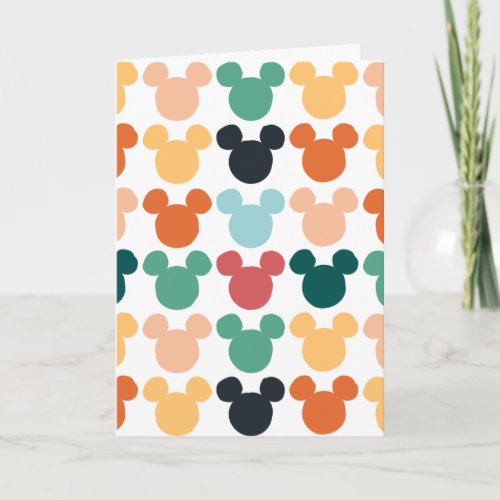 Mickey Mouse  A Colorful Repeating Logo Card