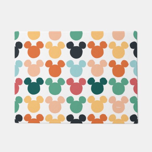 Mickey Mouse  A Colorful Repeating Logo Doormat
