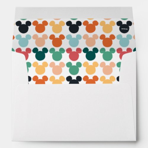 Mickey Mouse  A Colorful Repeating Logo Envelope