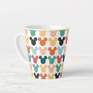 Mickey Mouse A Colorful Repeating Logo Latte Mug
