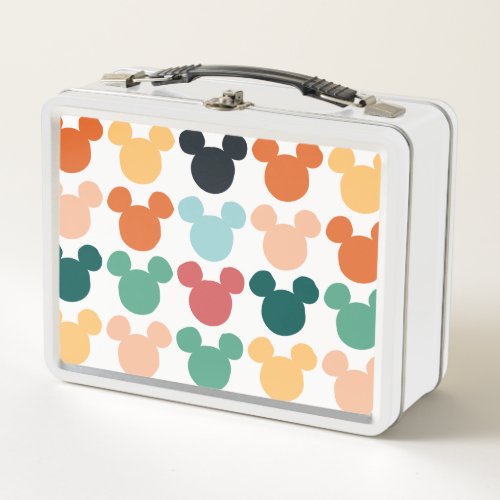 Mickey Mouse  A Colorful Repeating Logo Metal Lunch Box