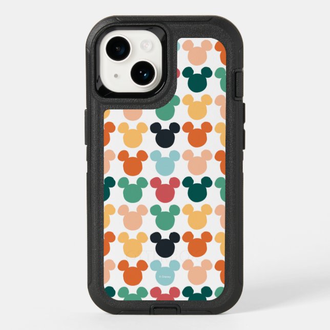 Mickey Mouse | A Colorful Repeating Logo Otterbox iPhone Case (Back)