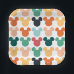 Mickey Mouse | A Colorful Repeating Logo Paper Plates<br><div class="desc">Add a splash of Disney magic to any celebration with this colorful Mickey Mouse repeating logo design! Featuring a bold and vibrant pattern of Mickey’s iconic silhouette in a variety of bright colors, this fun and playful artwork brings a modern twist to classic Disney style. The eye-catching design is perfect...</div>