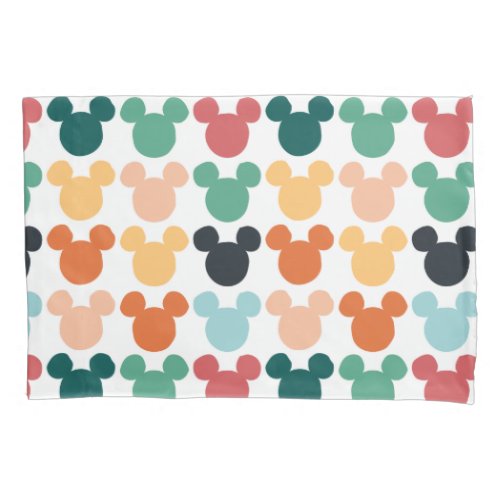 Mickey Mouse  A Colorful Repeating Logo Pillow Case