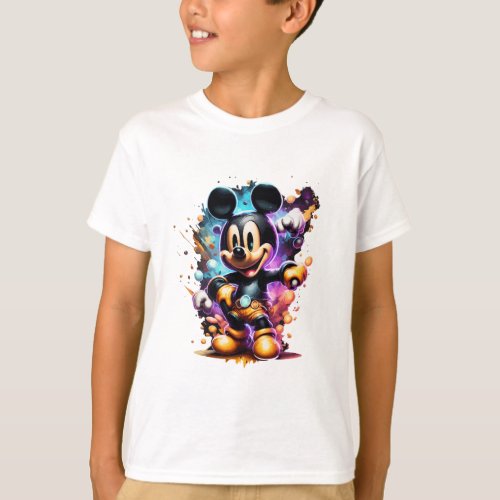 Mickey mouse abstract tshirt design