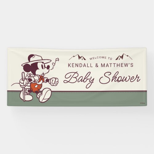Mickey Mouse  Adventure Awaits Baby Shower Banner