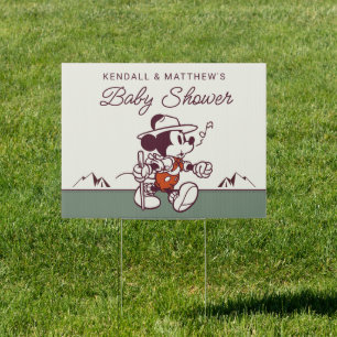 Mickey Mouse Adventure Awaits Baby Shower Sign
