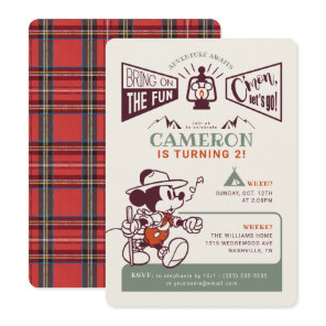 Mickey Mouse | Adventure Awaits Camp Birthday Invitation