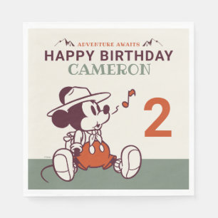 Mickey Mouse Adventure Awaits Camp Birthday Napkins