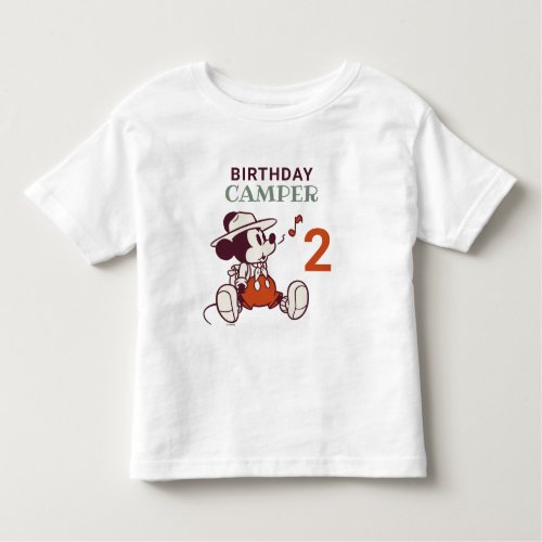 Mickey Mouse  Adventure Awaits Camp Birthday Toddler T_shirt