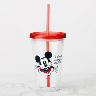 Mickey Mouse Always Look Up To You Acrylic Tumbler