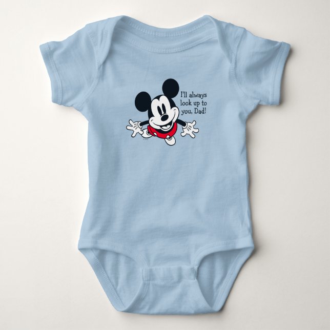 Mickey Mouse | Always Look Up To You Baby Bodysuit (Front)