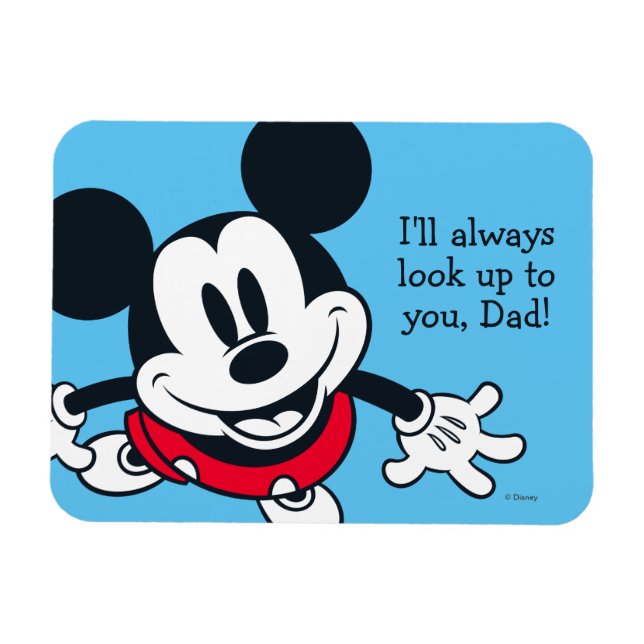 Mickey Mouse | Always Look Up To You Magnet (Horizontal)