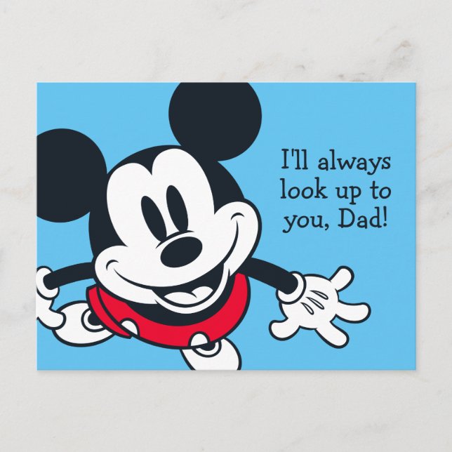 Mickey Mouse | Always Look Up To You Postcard (Front)