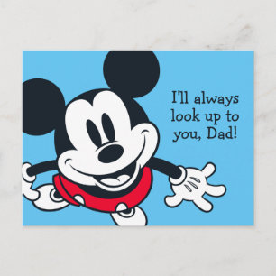Mickey Mouse   Always Look Up To You Postcard