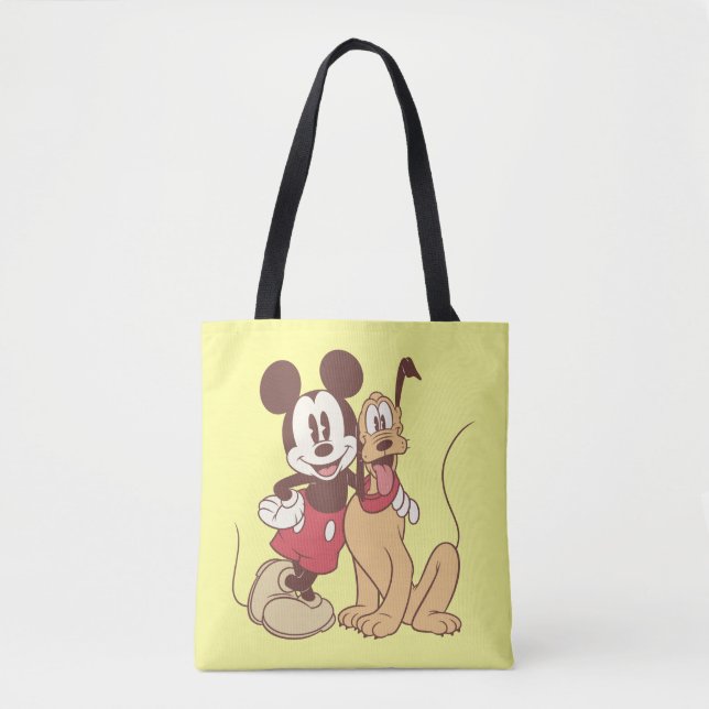 Mickey Mouse and Pluto Tote Bag (Front)