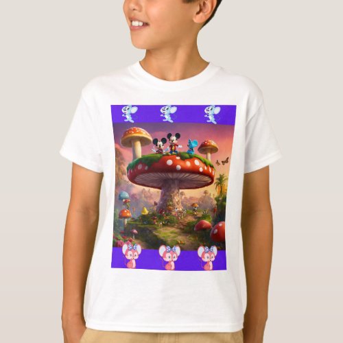 Mickey Mouse and Snoop Doggs Wonderland Jump T_Shirt