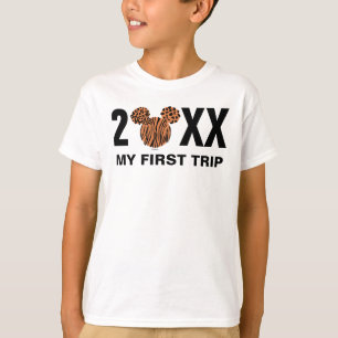 Mickey Mouse Animal Print My First Trip T-Shirt