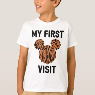 Mickey Mouse Animal Print   My First Visit T-Shirt
