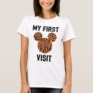Mickey Mouse Animal Print My First Visit T-Shirt