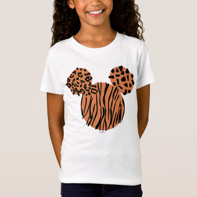 Mickey Mouse Animal Print  T-Shirt (Front)