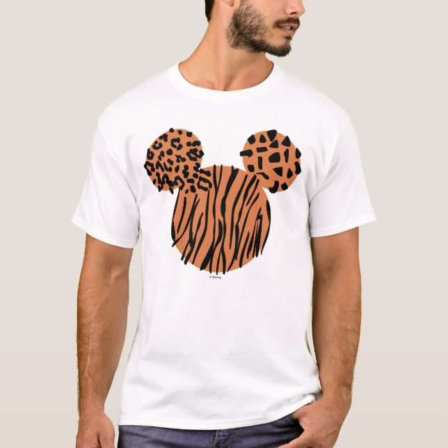 Mickey Mouse Animal Print T-Shirt (Front)