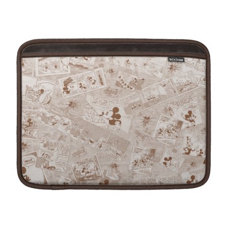 Mickey Mouse | Antique Mickey Comic Pattern Macbook Air Sleeve