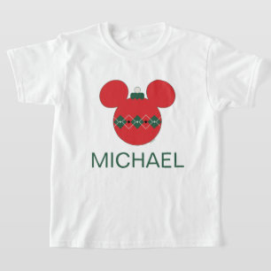 Mickey Mouse Argyle Christmas Ornament T-Shirt