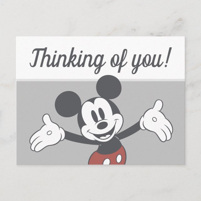Mickey Mouse Arms Wide Postcard (Front)