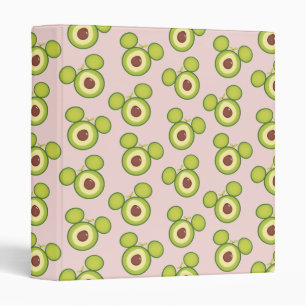 Mickey Mouse Avocado Icon 3 Ring Binder