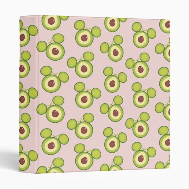 Mickey Mouse Avocado Icon 3 Ring Binder (Front/Spine)