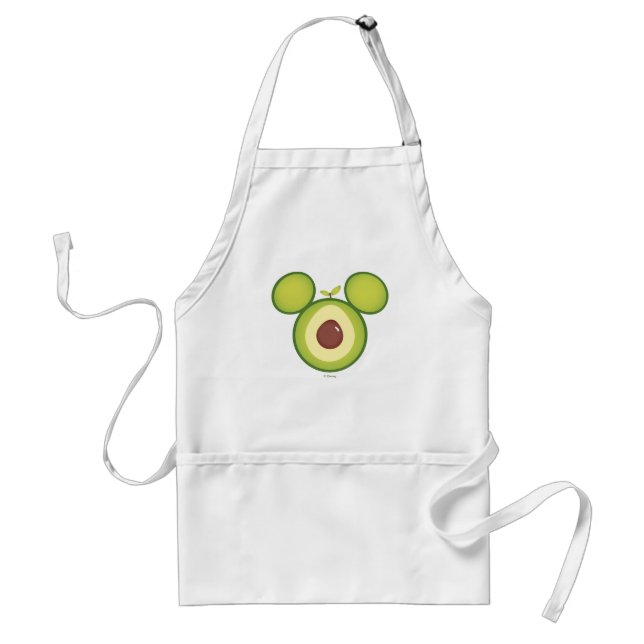 Mickey Mouse Avocado Icon Adult Apron (Front)