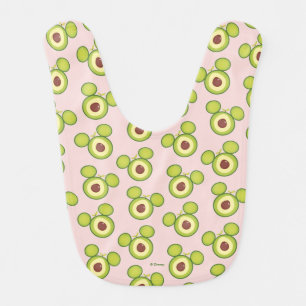 Mickey Mouse Avocado Icon Baby Bib