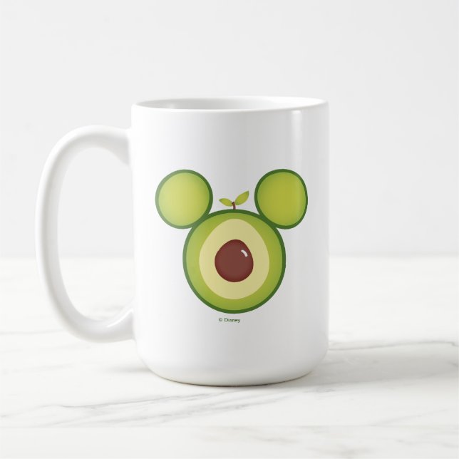 Mickey Mouse Avocado Icon Coffee Mug (Left)