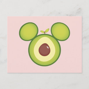 Mickey Mouse Avocado Icon Postcard