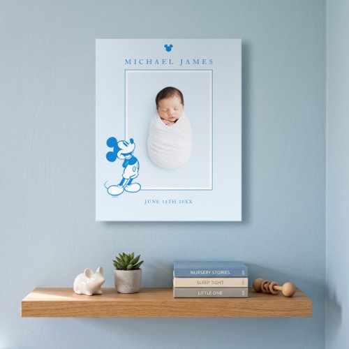 Mickey Mouse Baby Photo Nursery Canvas Print