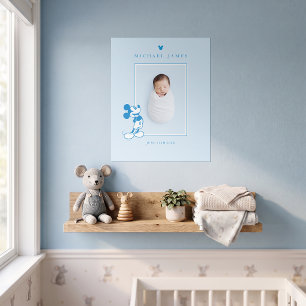 Mickey Mouse Baby Photo Nursery Poster