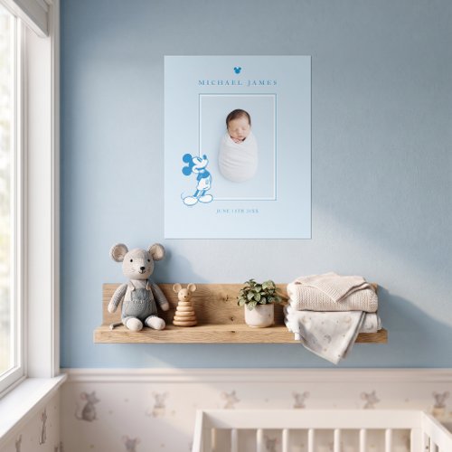 Mickey Mouse Baby Photo Nursery Poster
