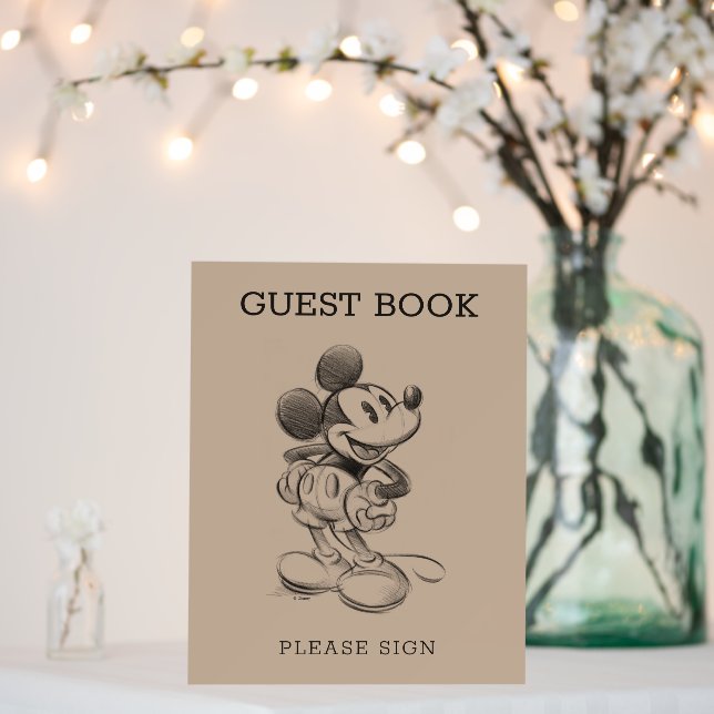 Mickey Mouse Baby Shower Guest Book Foam Board (In Situ (Wedding))