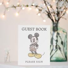 Mickey Mouse Baby Shower Guest Book