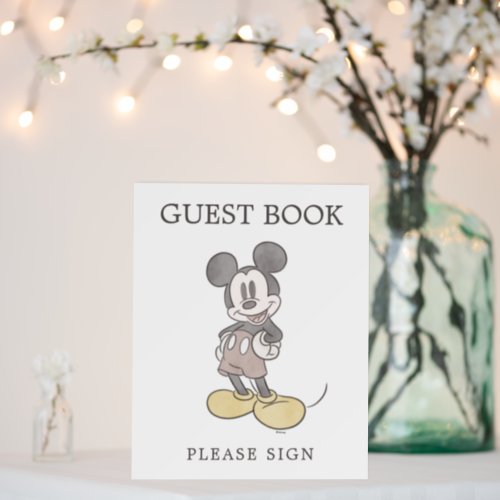 Mickey Mouse Baby Shower Guest Book Foam Board