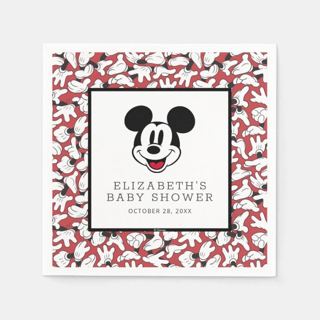Mickey Mouse Baby Shower Napkins (Front)