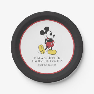 Mickey Mouse Baby Shower  Paper Plates