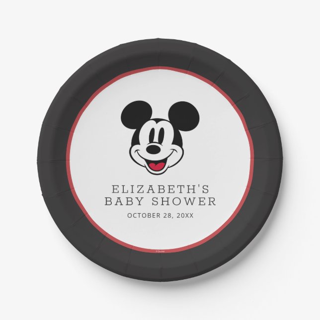 Mickey Mouse Baby Shower  Paper Plates (Front)