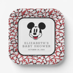 Mickey Mouse Baby Shower  Paper Plates