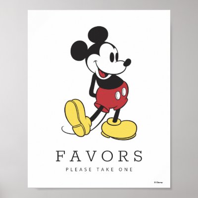 Mickey Mouse Baby Shower Poster