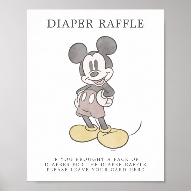 Mickey Mouse Baby Shower Poster (Front)