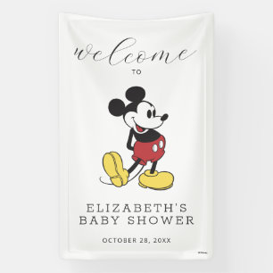Mickey Mouse Baby Shower Welcome Banner