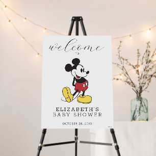Mickey Mouse Baby Shower Welcome Sign