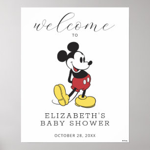 Mickey Mouse Baby Shower Welcome Sign
